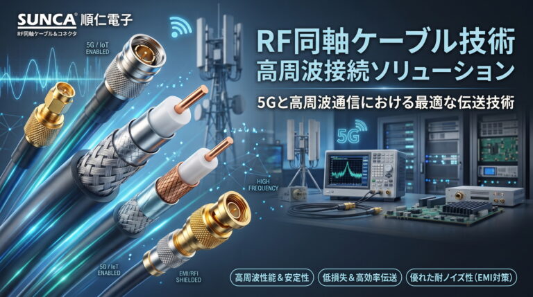 【技術コラム】RF同軸ケーブル完全ガイド：5Gおよび高周波通信に最適な伝送ソリューション