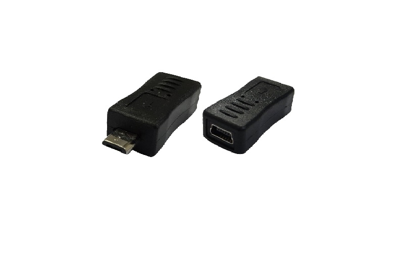 Mini USB Aメス – Micro USB Aオス アダプタ