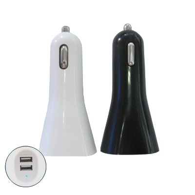 カーチャージャー – USB 1A&2.1A デュアル出力プラグ