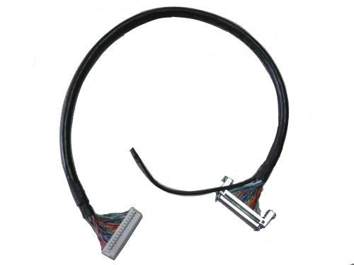 LVDS – FPC to 24ピンコネクタ+丸形端子 ケーブル