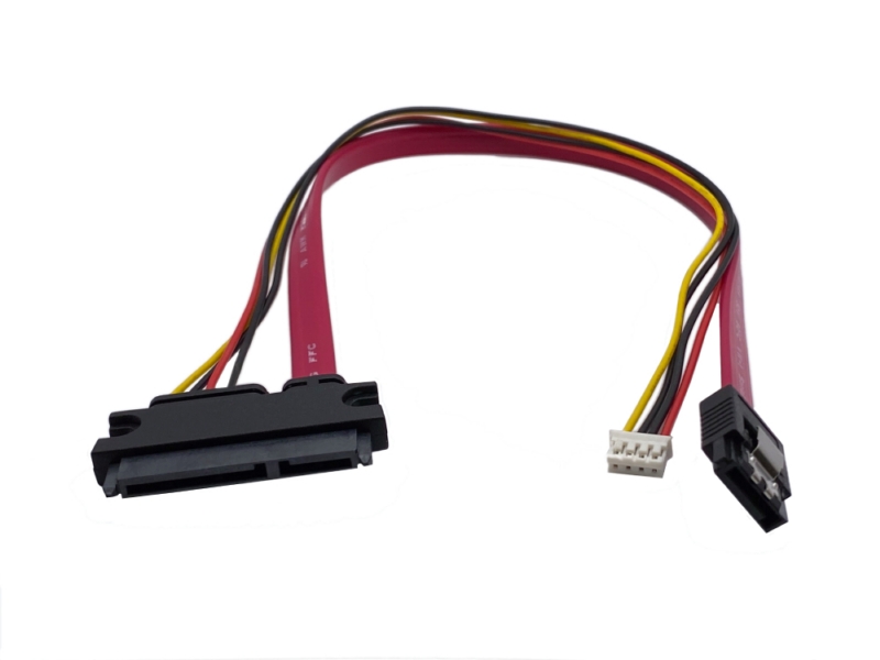 SATA ケーブル (22 ピン – SATA 7 ピン + PH2.0 4 ピン)