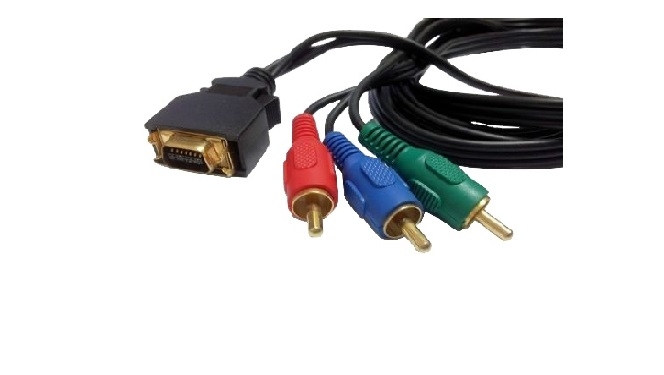 RCA ケーブル (D4 – 3xRCA オス)