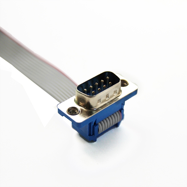 VGA DB 9 ピンオスフラットケーブル