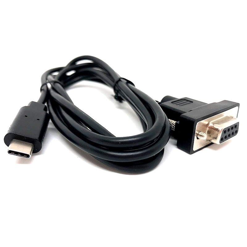 VGAケーブル (DB 9 ピンメス – DC 3.5×1.3ジャック – USB 2.0 Type C)