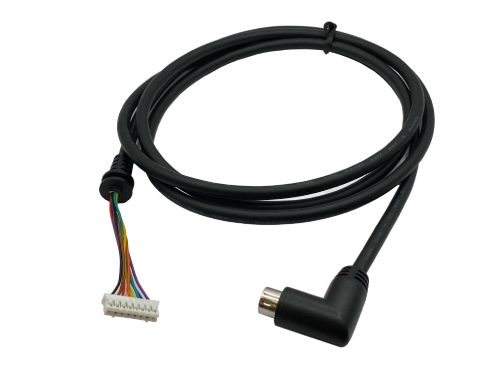Mini DIN 8 ピン 90度オス – PH2.0 8 ピン ケーブル