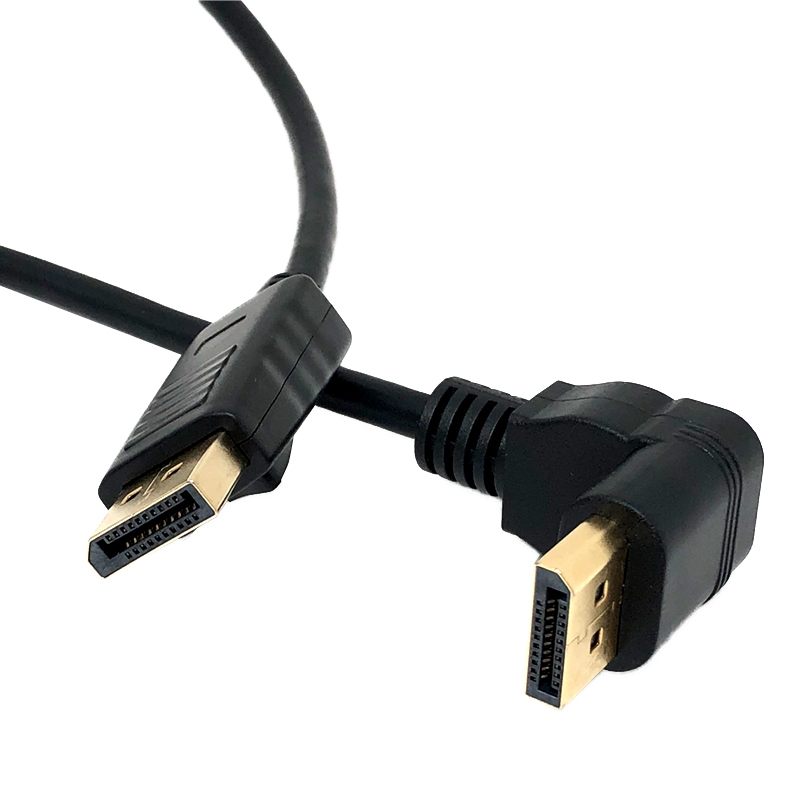 DisplayPort ケーブル (オス – 90度オス)