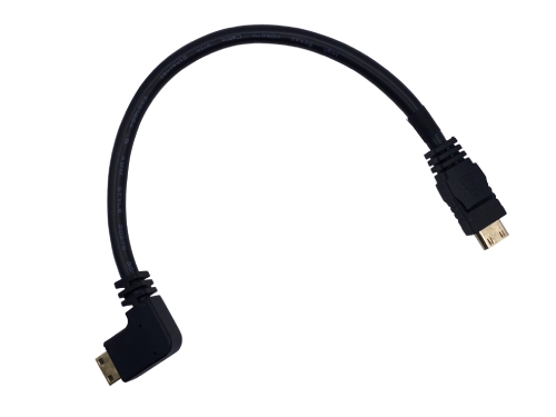 Mini HDMI オス – 90度 Mini HDMI オス ケーブル