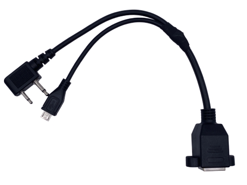カスタムケーブル – (RJ45 8P8C メス to 2.5mm 2 ピン + 3.5mm 2 ピン + Micro USB B)