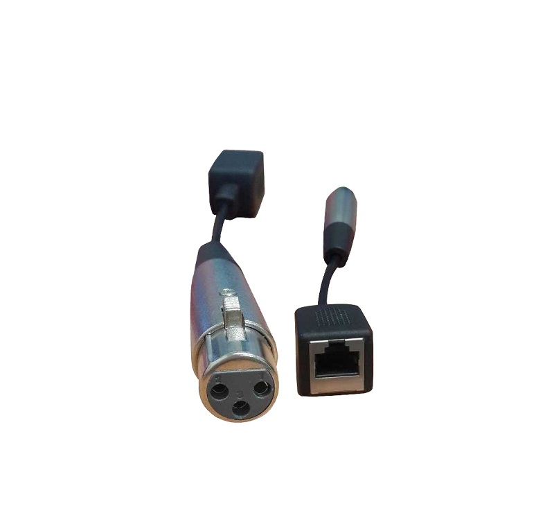 カスタムケーブル (XLR 3 ピンメス – RJ45)