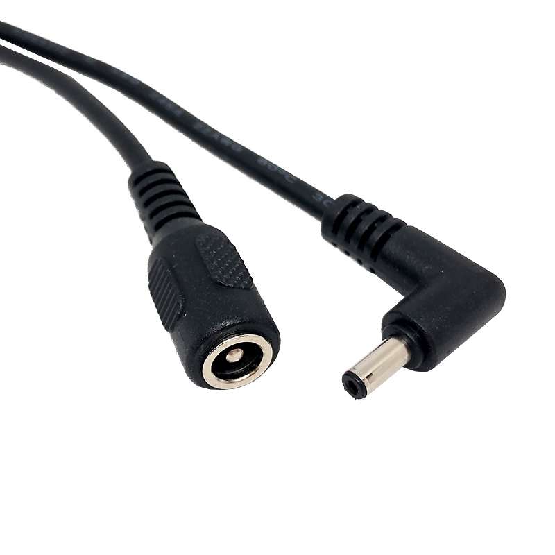 DC 電源ケーブル DC5521 ジャック – DC35135 90度プラグ