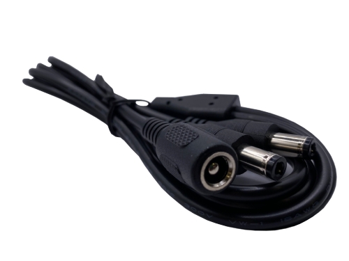 DC 電源ケーブル DC5525 プラグ – 2 x DC5525 ジャック