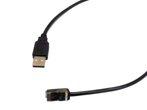 USB ケーブル A オス – RJ45 8P8C