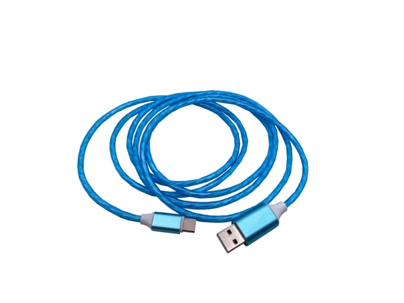 光る USB ケーブル