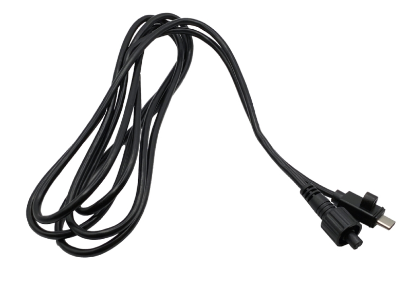 M8丸型防水コネクタケーブル (6 ピンメス – USB Type C)